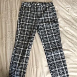 RSQ pants from Tillies. Black and white with a slim cut.